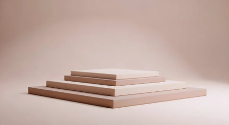 3d render of podium, pedestal or platform for product presentationの素材