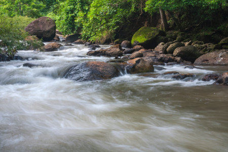 Nangrong Waterfall in Nakhon Nayok Province , Thailand