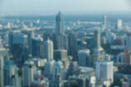 Bangkok High Angle View -blur photo background for graphic designの写真素材