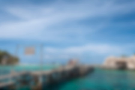 blurry sea landscape for background for graphic design
