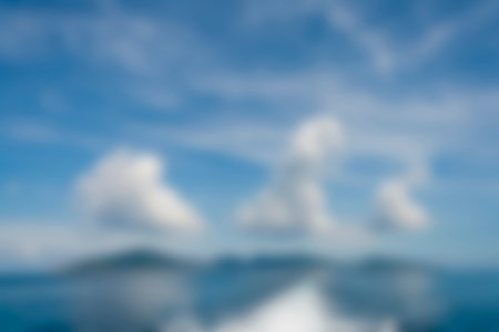 blurry sea landscape for background for graphic designの写真素材