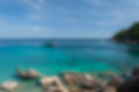 blurry sea landscape for background for graphic design