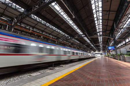 KUALA LUMPUR MALAYSIA  November 04 2012:Kuala Lumpur old railway station. Kuala Lumpur station was built in 1910 as a railway hub and is famous for its beautiful architecture.のeditorial素材
