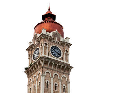 Clock Tower near Mederka Square Kuala Lumpur Malaysiaの写真素材