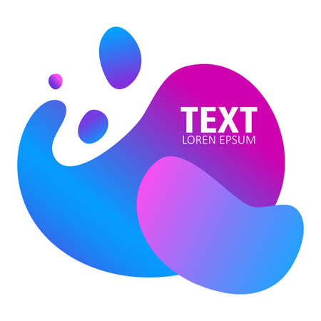 Abstract form. Liquid design. Isolated gradients soft shape.のイラスト素材