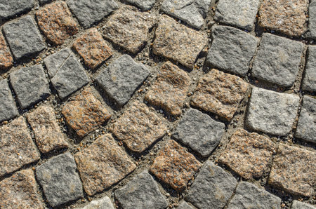 Masonry mosaic. The texture of the stone. Background.