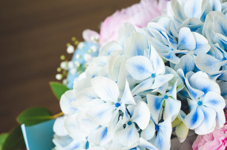 Bouquet of flowers close-up. Joyful mood, a gift from a loved one. Summer flowers. Peonies,...