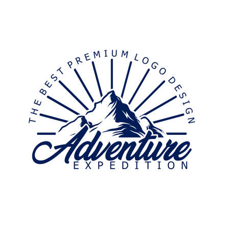 Vector mountain logo, Modern Logo, perfect for your natural company or web logo.のイラスト素材