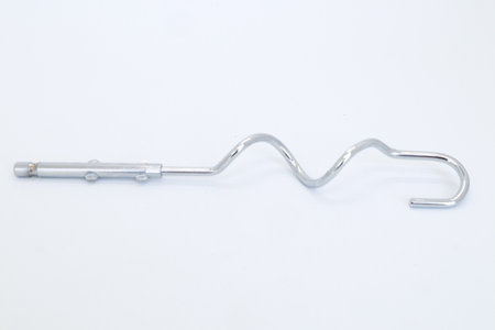 Hand mixer pink isolated on white, Mixer blade or propeller isolated on whiteの写真素材