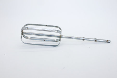 Mixer blade or propeller isolated on whiteの写真素材