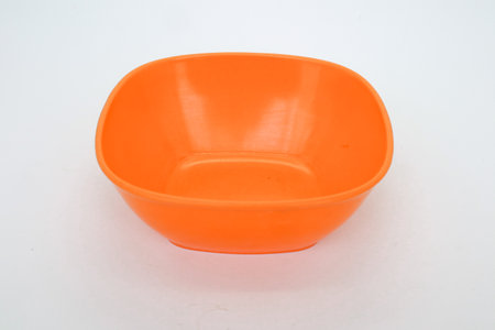 bowl or basin for storing food or vegetables isolated on whiteの写真素材