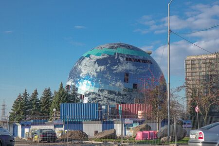 Russia Kaliningrad 2019 construction of the world ocean Museumのeditorial素材
