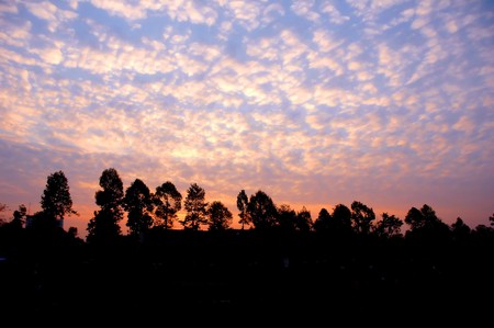 morning skyの写真素材