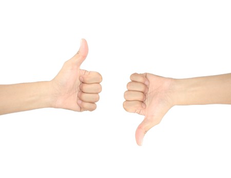 good and badの写真素材