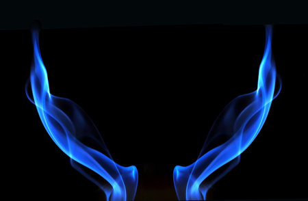 blue smokeの写真素材