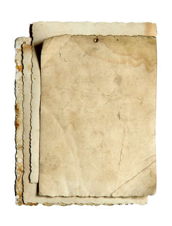 old paper isolatedの写真素材