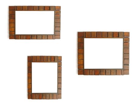 wooden frameの写真素材