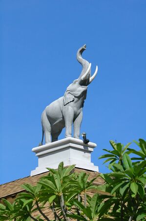 elephant sculptureの写真素材