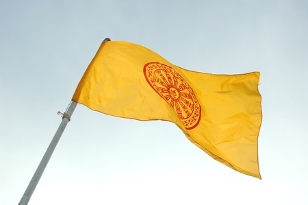 buddhist flagの写真素材