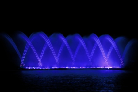  fountain showの写真素材