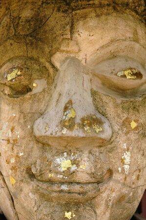 face buddha sculptureの写真素材
