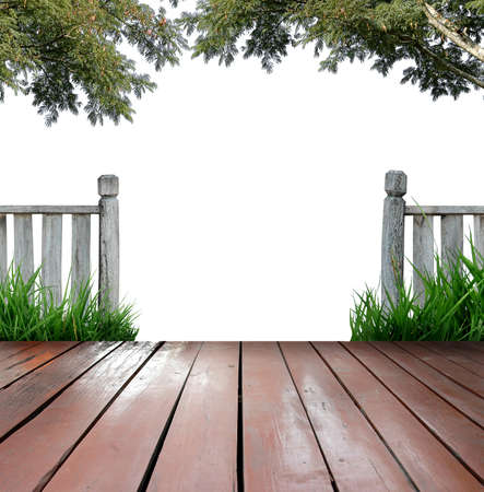 wooden terraceの写真素材