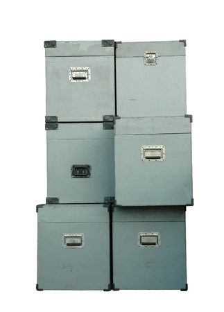 metal box isolatedの写真素材