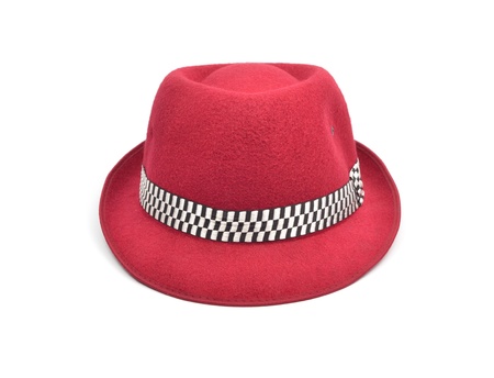 fashion  hat isolated on white backgroundの写真素材
