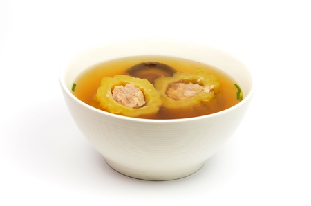 Bitter Soup with Pork and mushroom の写真素材