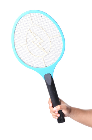 electric mosquito trap isolated on white backgroundの写真素材