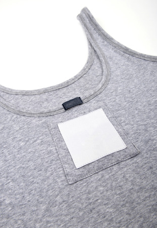 undershirt  on a white backgroundの写真素材