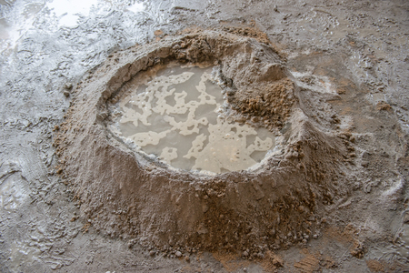 Worker is  mixing mortar prepare for plasteringの写真素材
