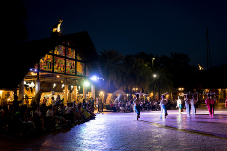 CHIANGMAI, THAILAND, 07 DECEMBER 2016, CHIANG MAI NIGHT SAFARI: zoo with many wildlife animals in natural habitat, One of the main attractions of northern Thailand popular among touristsのeditorial素材