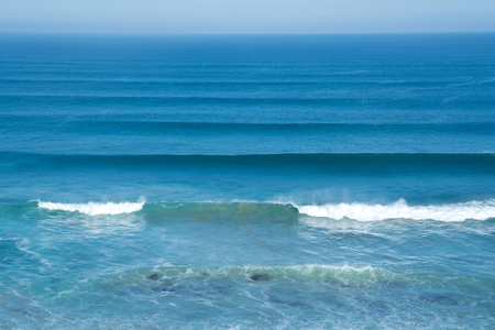 scene of the ocean with small wavesの写真素材