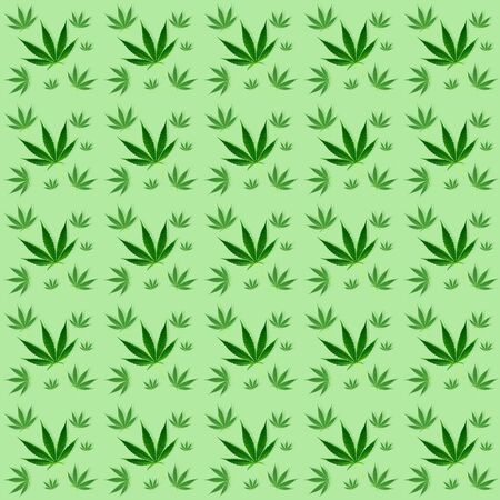 marijuana leaves seamless pattern wall paper backgroundの写真素材