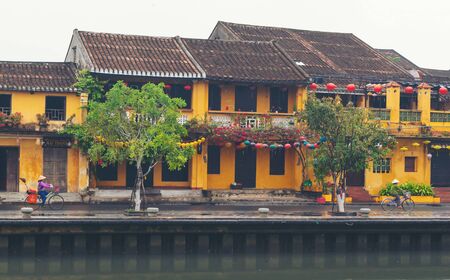 Hoian, Vietnam - 12 January, 2020: Hoi An ancient town, world heritage. Hoi An is one of the most popular destinations in Vietnam.のeditorial素材