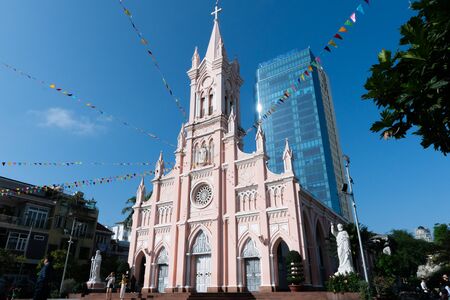 Da Nang Cathedral in Danang city, Vietnamのeditorial素材