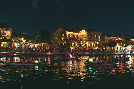 Hoian, Vietnam - 12 January, 2020: Hoi An ancient town, world heritage. Hoi An is one of the most popular destinations in Vietnam.のeditorial素材