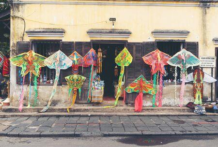 Hoian, Vietnam - 12 January, 2020: Hoi An ancient town, world heritage. Hoi An is one of the most popular destinations in Vietnam.のeditorial素材