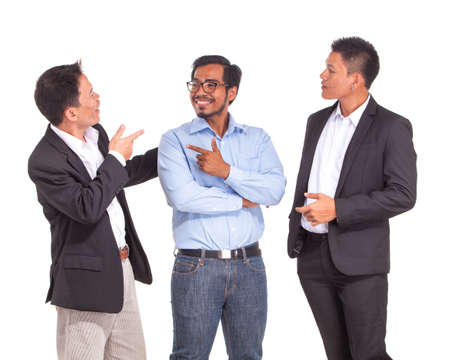 group of business people, isolated on white. Concept of teamwork and cooperationの写真素材