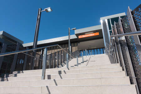 New South Wales, Australia- August 08, 2016: The local railway station, Concord West in August 8, 2016 New South Wales, Australia.のeditorial素材