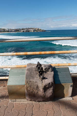 SYDNEY, AUSTRALIA - AUG 8, 2016 : A memorial to Black Sunday at Bondi Beach in Australia.のeditorial素材