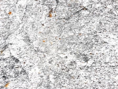 Black with gray and brown stripes on white background, The surface was rough and filled with cracks of stoneの写真素材