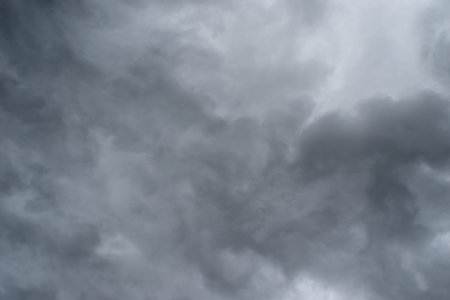 Cumulonimbus cloud formations on tropical sky , Nimbus moving , Abstract background from natural...