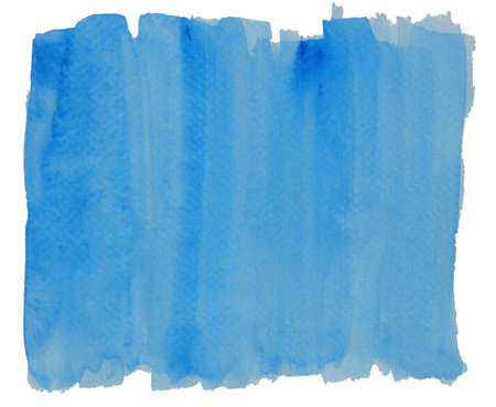 Abstract background and texture pattern blue color flow isolated on white background, Illustration watercolor hand draw and paintedの写真素材
