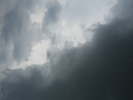 Cumulonimbus cloud formations on tropical sky , Nimbus moving , Abstract background from natural...