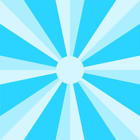 Line and light emanating from the sun in the sky, Pattern and white lines that radiate from the...