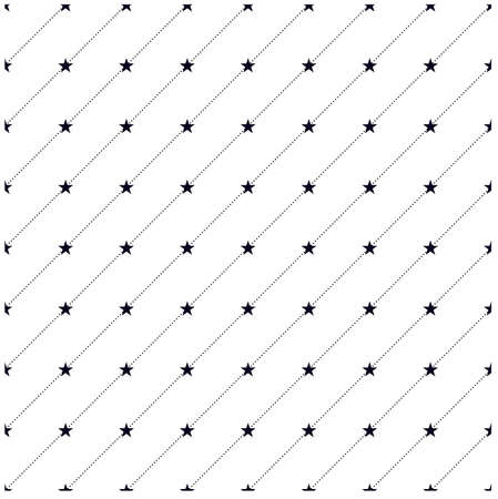 Dots and stars pattern, vectorのイラスト素材