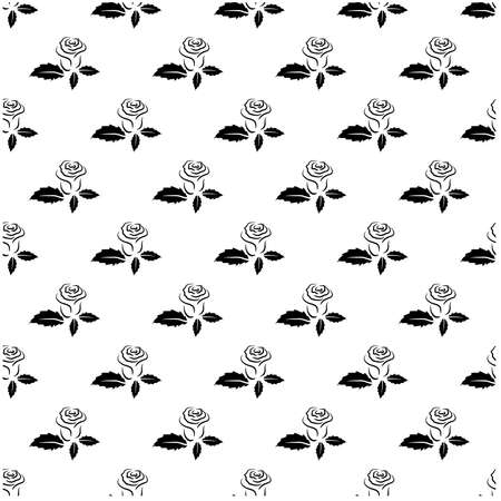 Seamless pattern of roses.のイラスト素材