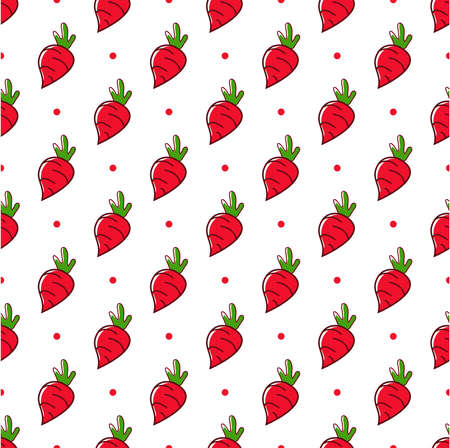 seamless pattern with vegetables, carrots, wrapping paper or abstract backgroundのイラスト素材